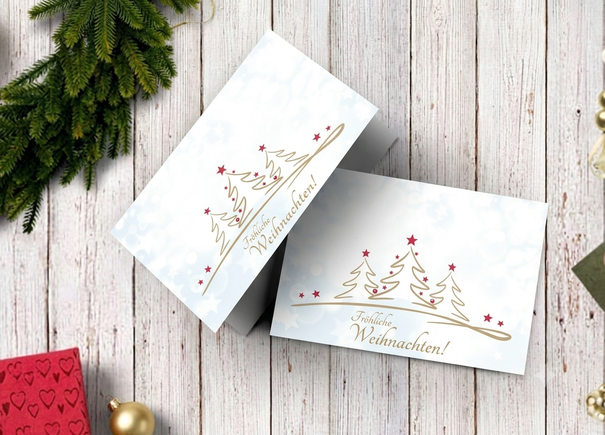 Grußkarte 'Fröhliche Weihnachten'